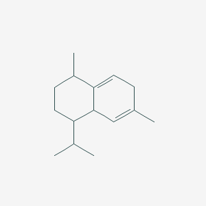 molecular formula C15H24 B108646 Naphthalene, 1,2,3,4,4a,7-hexahydro-1,6-dimethyl-4-(1-methylethyl)- CAS No. 16728-99-7