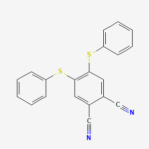 molecular formula C20H12N2S2 B10864638 4,5-Bis(phenylsulfanyl)benzene-1,2-dicarbonitrile CAS No. 147699-67-0