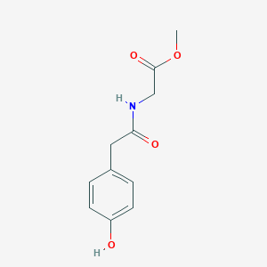 molecular formula C11H13NO4 B108647 Methyl 2-[2-(4-hydroxyphenyl)acetamido]acetate CAS No. 62086-72-0
