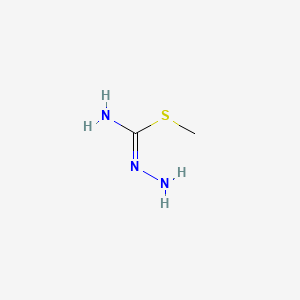 molecular formula C2H7N3S B10864764 Methyl carbamohydrazonothioate 