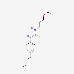 molecular formula C17H28N2OS B10864899 1-(4-Butylphenyl)-3-[3-(propan-2-yloxy)propyl]thiourea 