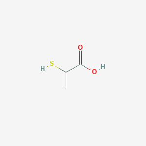 molecular formula C3H6O2S B108652 2-Mercaptopropionic acid CAS No. 79-42-5