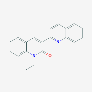 molecular formula C20H16N2O B10865297 1-Ethyl-3-(2-quinolyl)-2(1H)-quinolinone 