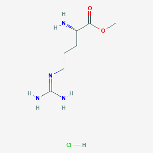 molecular formula C7H17ClN4O2 B108655 (S)-Methyl 2-amino-5-guanidinopentanoate hydrochloride CAS No. 18598-71-5