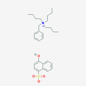 molecular formula C29H41NO4S B010867 Benzenemethanaminium, N,N,N-tributyl-, salt with 4-hydroxy-1-naphthalenesulfonic acid (1:1) CAS No. 102561-46-6