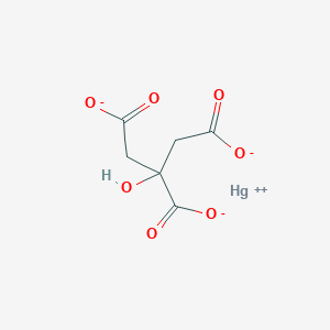 molecular formula C12H10Hg3O14 B108672 Trimercury biscitrate CAS No. 18211-85-3