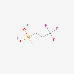 molecular formula C4H9F3O2Si B108678 Methyl(3,3,3-trifluoropropyl)silanediol CAS No. 660-78-6