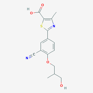 molecular formula C16H16N2O4S B108682 2-(3-Cyano-4-(3-hydroxy-2-methylpropoxy)phenyl)-4-methylthiazole-5-carboxylic acid CAS No. 887945-96-2