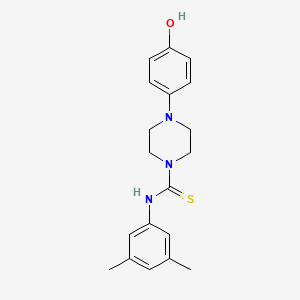 molecular formula C19H23N3OS B10870488 N-(3,5-dimethylphenyl)-4-(4-hydroxyphenyl)piperazine-1-carbothioamide 
