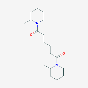molecular formula C18H32N2O2 B10871275 1,6-Bis(2-methylpiperidin-1-yl)hexane-1,6-dione 