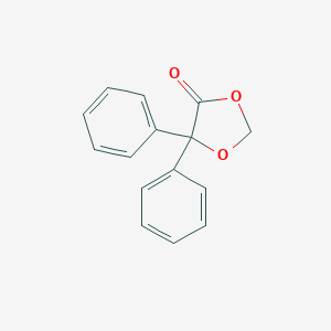 molecular formula C15H12O3 B010872 5,5-Diphenyl-1,3-dioxolan-4-one CAS No. 19962-65-3