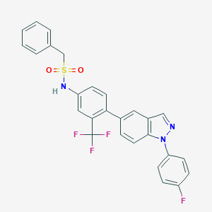 N-[4-[1-(4-Fluorophenyl)-1H-indazol-5-yl-3-(trifluoromethyl)phenyl]benzenesulfonamide