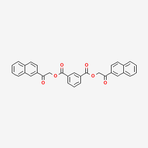 molecular formula C32H22O6 B10875699 Bis[2-(naphthalen-2-yl)-2-oxoethyl] benzene-1,3-dicarboxylate 