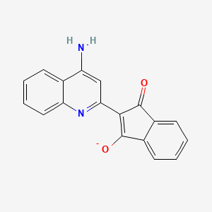 molecular formula C18H11N2O2- B10875809 2-(4-aminoquinolin-2-yl)-3-oxoinden-1-olate 