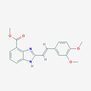 methyl 2-[(E)-2-(3,4-dimethoxyphenyl)ethenyl]-1H-benzimidazole-4-carboxylate