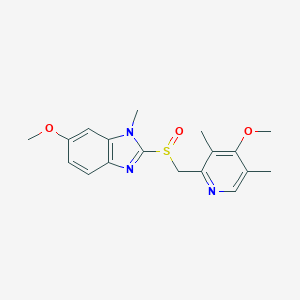 6-Methoxy-2-(((4-methoxy-3,5-dimethylpyridin-2-yl)methyl)sulfinyl)-1-methyl-1H-benzo[d]imidazole
