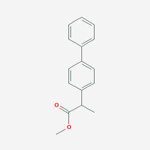 molecular formula C16H16O2 B108794 Methyl 2-([1,1'-biphenyl]-4-yl)propanoate CAS No. 74647-99-7