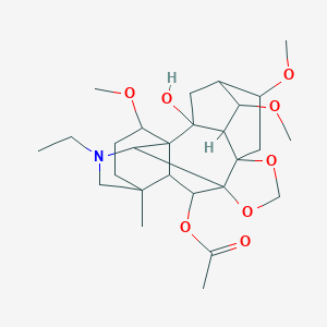 molecular formula C₂₇H₄₁NO₈ B108805 Deltaline CAS No. 6836-11-9
