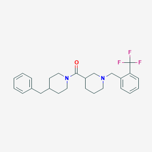 molecular formula C26H31F3N2O B10881940 (4-Benzylpiperidin-1-yl){1-[2-(trifluoromethyl)benzyl]piperidin-3-yl}methanone 