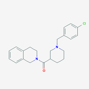molecular formula C22H25ClN2O B10882222 [1-(4-chlorobenzyl)piperidin-3-yl](3,4-dihydroisoquinolin-2(1H)-yl)methanone 