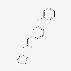 molecular formula C18H17NO2 B10882227 N-(2-Furylmethyl)-N-(3-phenoxybenzyl)amine 