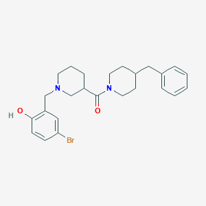 molecular formula C25H31BrN2O2 B10882631 (4-Benzylpiperidin-1-yl)[1-(5-bromo-2-hydroxybenzyl)piperidin-3-yl]methanone 