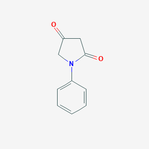 molecular formula C10H9NO2 B108830 1-Phenylpyrrolidine-2,4-dione CAS No. 114473-81-3