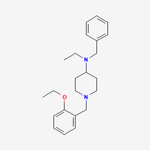 molecular formula C23H32N2O B10883524 N-benzyl-1-(2-ethoxybenzyl)-N-ethylpiperidin-4-amine 