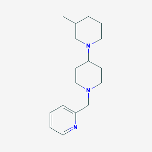 molecular formula C17H27N3 B10883572 3-Methyl-1'-(pyridin-2-ylmethyl)-1,4'-bipiperidine 