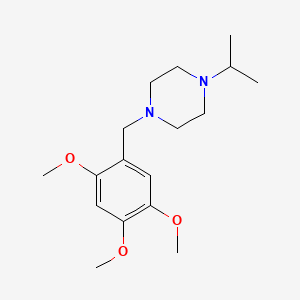 molecular formula C17H28N2O3 B10883575 1-(Propan-2-yl)-4-(2,4,5-trimethoxybenzyl)piperazine 