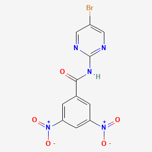molecular formula C11H6BrN5O5 B10883793 N-(5-bromopyrimidin-2-yl)-3,5-dinitrobenzamide 