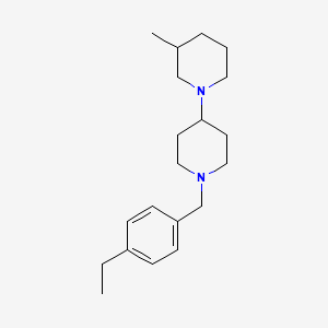 molecular formula C20H32N2 B10884205 1'-(4-Ethylbenzyl)-3-methyl-1,4'-bipiperidine 