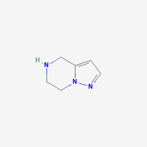 molecular formula C6H9N3 B108843 4,5,6,7-Tetrahydropyrazolo[1,5-a]pyrazine CAS No. 792163-25-8