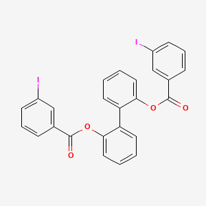molecular formula C26H16I2O4 B10884304 Biphenyl-2,2'-diyl bis(3-iodobenzoate) 