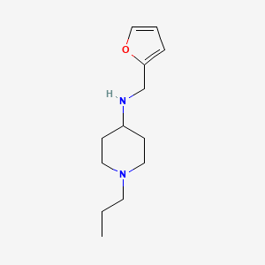 molecular formula C13H22N2O B10884736 N-(furan-2-ylmethyl)-1-propylpiperidin-4-amine 