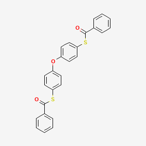 molecular formula C26H18O3S2 B10884790 S-{4-[4-(benzoylthio)phenoxy]phenyl} benzenecarbothioate 