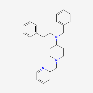 molecular formula C26H31N3 B10884839 N-benzyl-N-(2-phenylethyl)-1-(pyridin-2-ylmethyl)piperidin-4-amine 