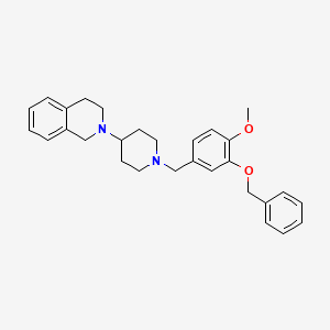 molecular formula C29H34N2O2 B10884874 2-{1-[3-(Benzyloxy)-4-methoxybenzyl]piperidin-4-yl}-1,2,3,4-tetrahydroisoquinoline 