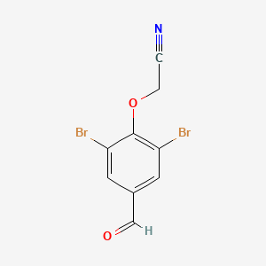 molecular formula C9H5Br2NO2 B10884915 (2,6-Dibromo-4-formylphenoxy)acetonitrile 