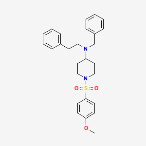 molecular formula C27H32N2O3S B10885313 N-benzyl-1-[(4-methoxyphenyl)sulfonyl]-N-(2-phenylethyl)piperidin-4-amine 