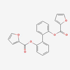 molecular formula C22H14O6 B10885630 Biphenyl-2,2'-diyl difuran-2-carboxylate 