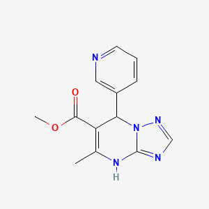 molecular formula C13H13N5O2 B10885816 Methyl 5-methyl-7-(pyridin-3-yl)-4,7-dihydro[1,2,4]triazolo[1,5-a]pyrimidine-6-carboxylate 