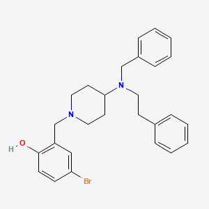 molecular formula C27H31BrN2O B10885993 2-({4-[Benzyl(2-phenylethyl)amino]piperidin-1-yl}methyl)-4-bromophenol 