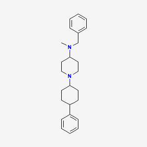 molecular formula C25H34N2 B10886001 N-benzyl-N-methyl-1-(4-phenylcyclohexyl)piperidin-4-amine 