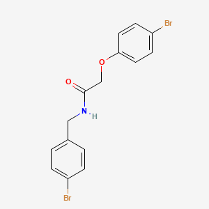 molecular formula C15H13Br2NO2 B10886162 N-(4-bromobenzyl)-2-(4-bromophenoxy)acetamide 