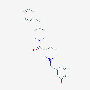 molecular formula C25H31FN2O B10886427 (4-Benzylpiperidin-1-yl)[1-(3-fluorobenzyl)piperidin-3-yl]methanone 