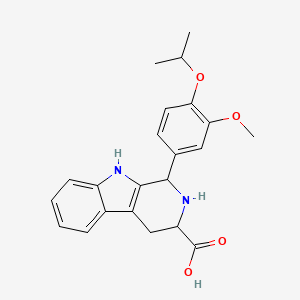 molecular formula C22H24N2O4 B10886635 1-(4-Isopropoxy-3-methoxyphenyl)-2,3,4,9-tetrahydro-1H-beta-carboline-3-carboxylic acid 