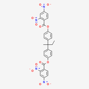 molecular formula C30H22N4O12 B10886666 Butane-2,2-diyldibenzene-4,1-diyl bis(2,4-dinitrobenzoate) 