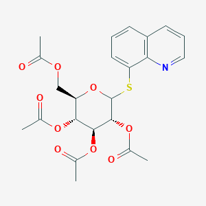 molecular formula C23H25NO9S B10886771 quinolin-8-yl 2,3,4,6-tetra-O-acetyl-1-thio-D-glucopyranoside 