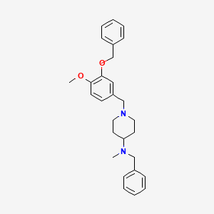 molecular formula C28H34N2O2 B10887038 N-benzyl-1-[3-(benzyloxy)-4-methoxybenzyl]-N-methylpiperidin-4-amine 